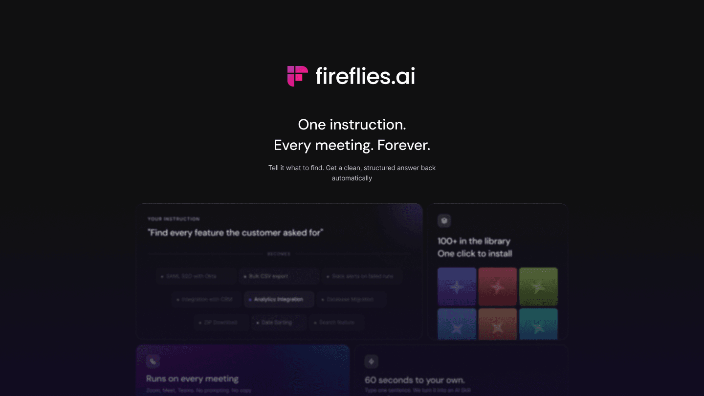 Fireflies.ai: Mobile-First Ad Redesign & Landing Page Experiment